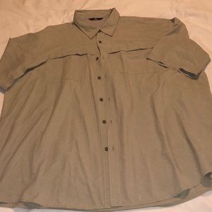 Wrangler 3XT SS, button front, light sage green Mens shirt